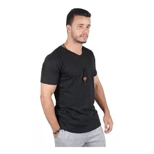 Combo Com 7 Un Blusa Camisa Camiseta Masculina Decote V
