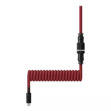 Cable Espiral Hyperx Usb-c Coiled Red-bk P/teclado (6j677aa)