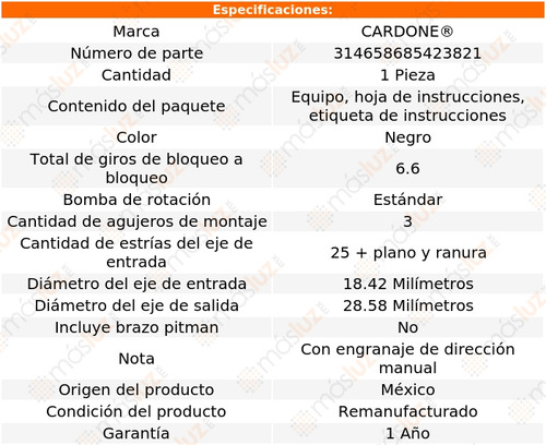 (1) Caja Direccin Estndar Chevrolet S10 Blazer 83/84 Foto 4