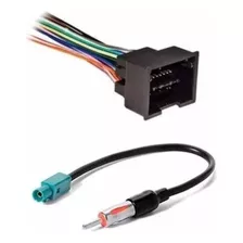 Plug Chicote Conector Radio E Antena Onix Cobalt Spin Cruze