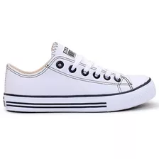 Tenis All Skate White Star Branco Couro Frete Gratis 30% Off