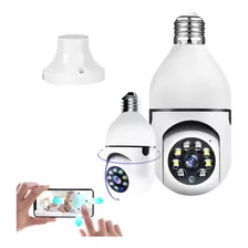 Câmera Lampada Giratória Wifi Ispiã Sensor Movimento Noturno