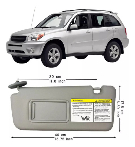 Parasol Delantero Izquierdo Para Toyota Rav4 2004-2005 Foto 2