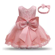 Vestido De Princesa Bebé Vestido De Encaje Con Lazo D