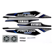 Kit Adesivo Faixa Yamaha Factor 150 2022 Ed Preta