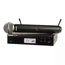 Shure Blx24r/sm58 Sistema Inalámbrico Con Micrófono De Mano Color Negro