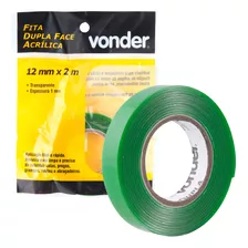 Fita Dupla Face Acrilica 12mm X 2m Multiuso Vonder