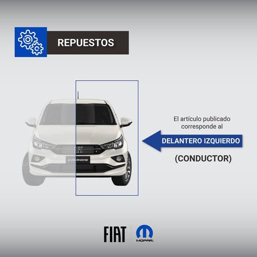 Optica Delantera Izquierda Cromo Palio Essence 5p Fiat 12/17 Foto 4