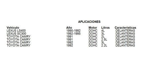 Balatas Delanteras Ls400 1990 Fritec 4.0l Lexus Foto 3