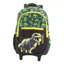 Mochila Con Carro Discovery Dinosaurio 16'' Original