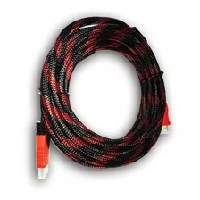 Cable Hdmi 1.5 Metros - Doble Filtro Mallado Punta Dorada