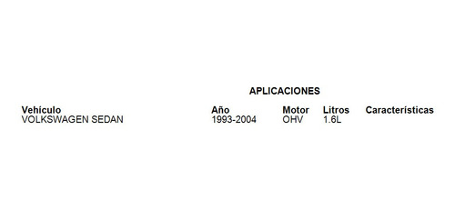 Repuestos Fuel Injection Volkswagen Sedan 1998 1.6 Tomco Foto 3