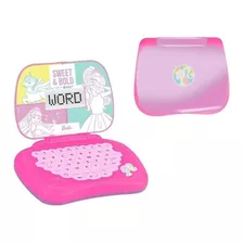 Laptop Educativo Infantil Bilingue Barbie Rosa 1812