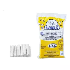 Osso Comestível P/cães Lumen 1kg Osso Palito 6/5 - 10 Pct