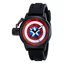W The Avengers Captain America Reloj Analógico De Cuarzo N.
