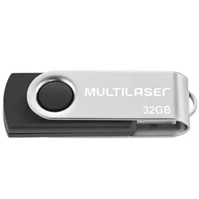 Pen Drive Multilaser Twist 32gb Preto Novo Original