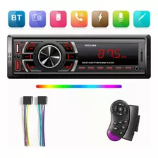 Auto Estereo Coche Reproductor Mp3 Radio Con Bt Aux Tf 2usb