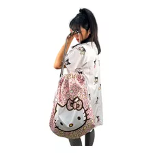 Bolsa Mochila College Sanrio Kitty Kuromi Cinnamoroll