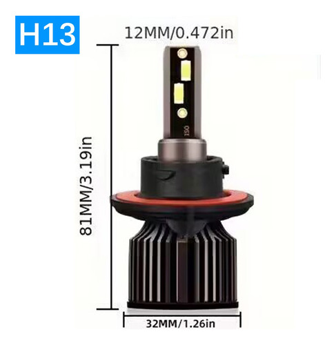 Faros Antiniebla Led H11+h13 Para Ford Transit Connect 2010- Foto 10