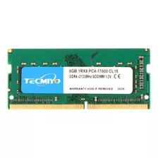 Memoria Ram Gamer Color Verde 8gb 1 Tecmiyo 8g1rpc4-17000s-g0