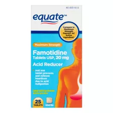 Equate Maximum Strength Famotidine Acid Reducer, 20 Mg, 25 C