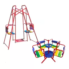 Combo De Hamaca Y Calesita Juego Niños Parque Premium