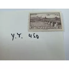 Estampilla Francia Yt. 450 1939-mint -lyon