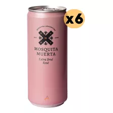 Vino Mosquita Muerta Espumante Extra Brut Rose Lata 6x310 Ml