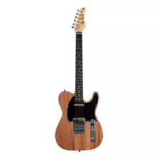 Guitarra Eléctrica Jay Turser Lt Series Jt-lt Telecaster De Aliso Natural Brillante Con Diapasón De Palo De Rosa