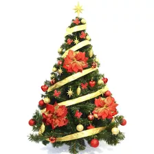Árbol De Navidad Premium 1,50 Con Kit 48 Adornos -sheshu!!!
