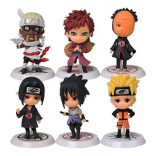 Kit Naruto Com 6 Personagens Bonecos Em Miniatura 7 Cm 