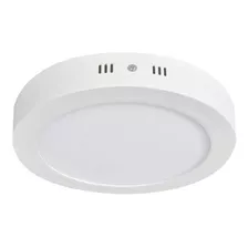 Lámpara Panel Led Superficial 18w Redonda Luz Blanca 6500k