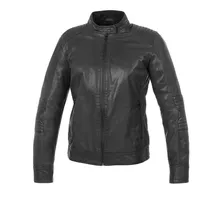 Campera De Cuero Con Proteccion Para Mujer En Tiendamoto