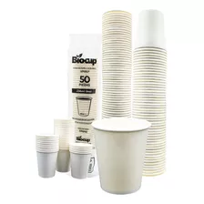 Paquete Vaso De Papel Biocup 50 Piezas 8 Oz (sin Tapa)