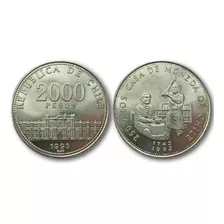 Moneda Chilena 2000 Pesos Año 1993 Conmemorativa