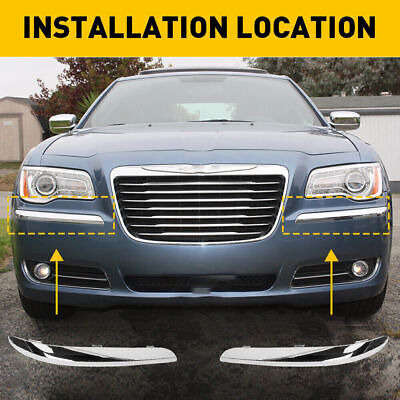 2pcs Lh \u0026 Rh Set For 2011-2014 Chrysler 300 Front Bumper Jjb Foto 4