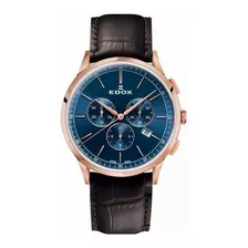 Reloj Edox Suizo Zafiro Crono 50m Hombre 10236 37rc Buir