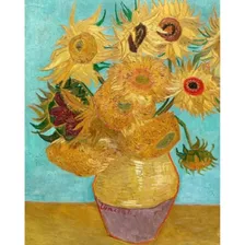 Kit Pintura De Diamante 5d Diy 30x40 Girassol Van Gogh