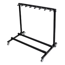 Soporte Móvil Flatsons Fl17l Para 7 Guitarras Desmontable