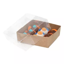 Caixa P/9 Doces/brigadeiro Gourmet (12x12x4) -10 Unid.-kraft