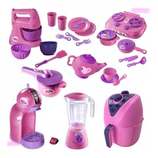 Kit Completa Cozinha Infantil 29 Pçs Brinquedo Faz De Conta