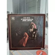 Lp Janis Joplin Pearl - El Testamento Janis Joplin Argentino