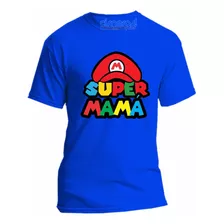 Playera Super Mama Mario Bros Todas Las Tallas