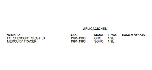 Kit Clutch Namcco Escort 1994 1.9l Gl;gt;lx Ford Foto 2
