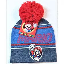 Official Nintendo Super Mario Beanie Kids Hat Bordado Mario 