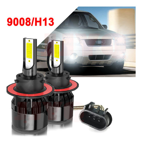 9008 H13 Kit De Faros Led 6000k Blanco 14000lm For Ford Foto 2