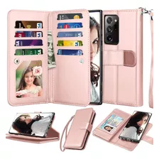 Funda Para Samsung Galaxy Note 20 Ultra/ Rosa Con Tarjetero