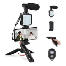 Tripe Kit Youtube Vlog Suporte Celular E Camera + Tripe E Mi