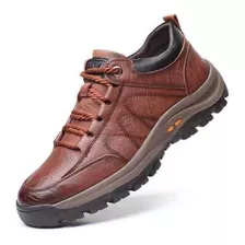 Sapatos De Couro Pu Antiderrapantes Para Homem, Sapatos De C