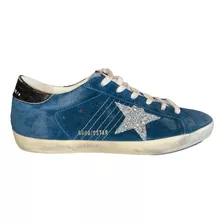 Zapatillas Golden Goose Super Star- Azul Petróleo